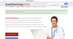 Desktop Screenshot of anesthesiologyonline.com
