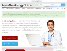 Tablet Screenshot of anesthesiologyonline.com